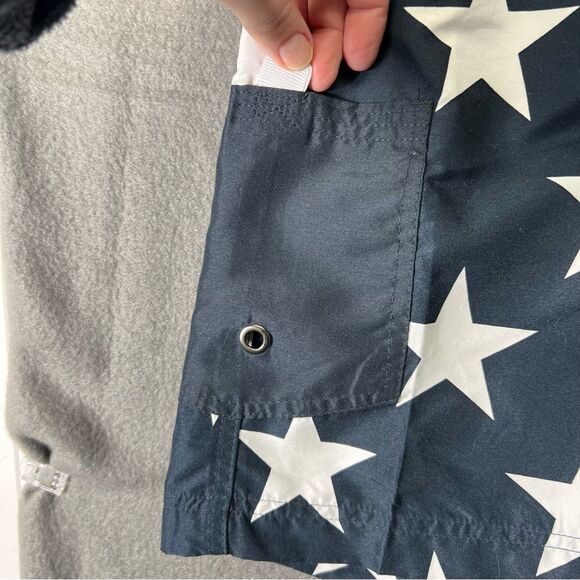 US Polo Ralph Lauren  Swim Trunk Short Mens M American Flag Star Stripe - Picture 4 of 16